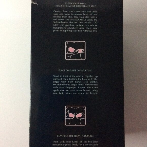 La Vie en Rose Self-adhesive Bra (Size D/ Black) - Picture 7 of 9